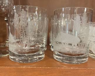Etched glass sets