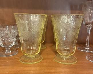 Depression Glass -Gold