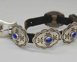 Silver concho bracelet