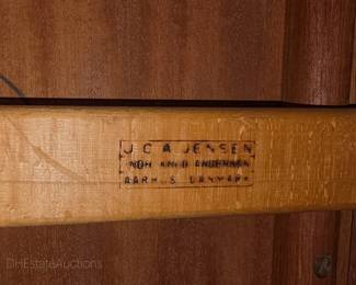 Knud Andersen for JCA Jensen Mid Century Danish Teak Hidden Leaf Dining Table