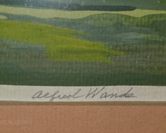 Alfred Wands signed and numbered Long's Peak print