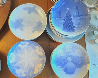 Late 1800's and 1900's Bing and Grondahl Christmas plates. Late 1800's through the late 1900's Bing and Grondahl Christmas plates