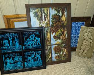 Vintage and antique tile assortment