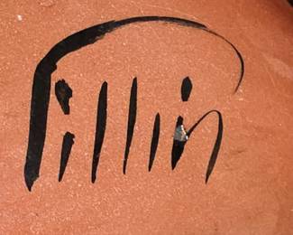 One of two Pillin Pottery pieces