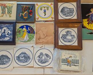 Vintage and antique tiles