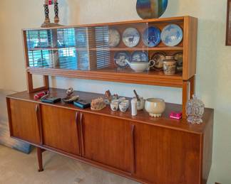 MCM teak credenza with floating top
