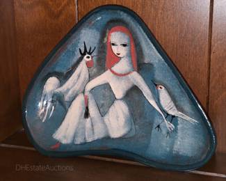 One of two Pillin Pottery pieces