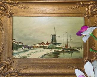 Hand painted tile