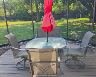 Patio table and chairs