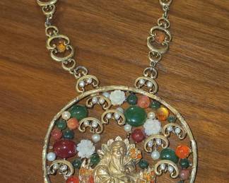 Vintage Swoboda Buddha necklace