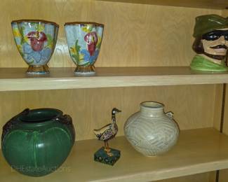 Ephraim pottery, Royal Doulton Toby mug, and more