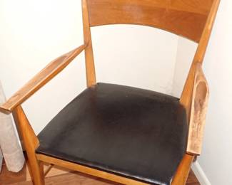 MCM DINING TABLE & 6 CHAIRS W/LEAVES