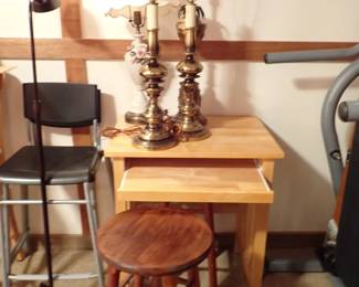 STACKING TABLES - BAR STOOLS