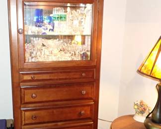 LIGHTED STORAGE CABINET