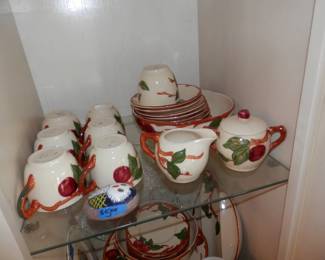 FRANCISCAN 37 piece "Apple or Red Apple" set of dishes...see next pic