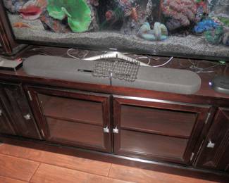 Entertainment cabinet....Yamaha sound bar too...sold seperately
