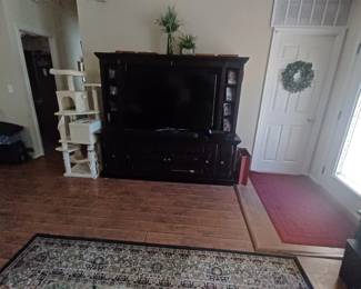 Samsung 55 inch smart TV in excellent cabinet....sold seperately