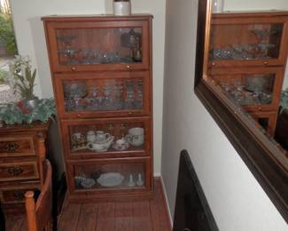 The matching Glass door boocase...remember, there are a pair