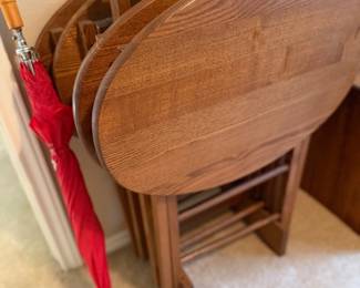 TV trays and stand