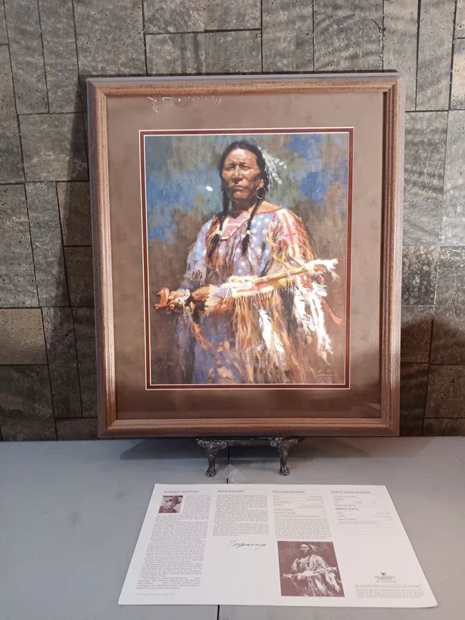 Medicine Pipe by Howard Terpning Cowboy Indian Native American artwork