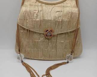 Vintage Gold Lame purse