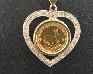 Krugerand Gold Coin Jewelry