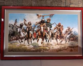 Down From the Mountains By Frank McCarthy Cowboy Native American artwork