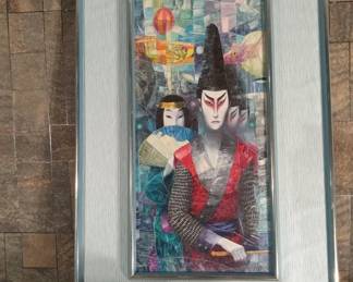 Japanese Kabuki Dancer Art By George Russin artwork
