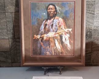 Medicine Pipe by Howard Terpning Cowboy Indian Native American artwork