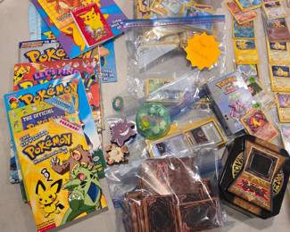 Pokeman cards and books