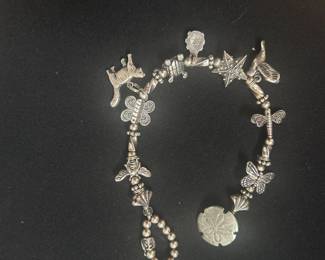 j Sterling Charm Bracelet
