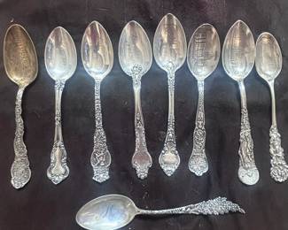a Sterling Silver Collector Spoons