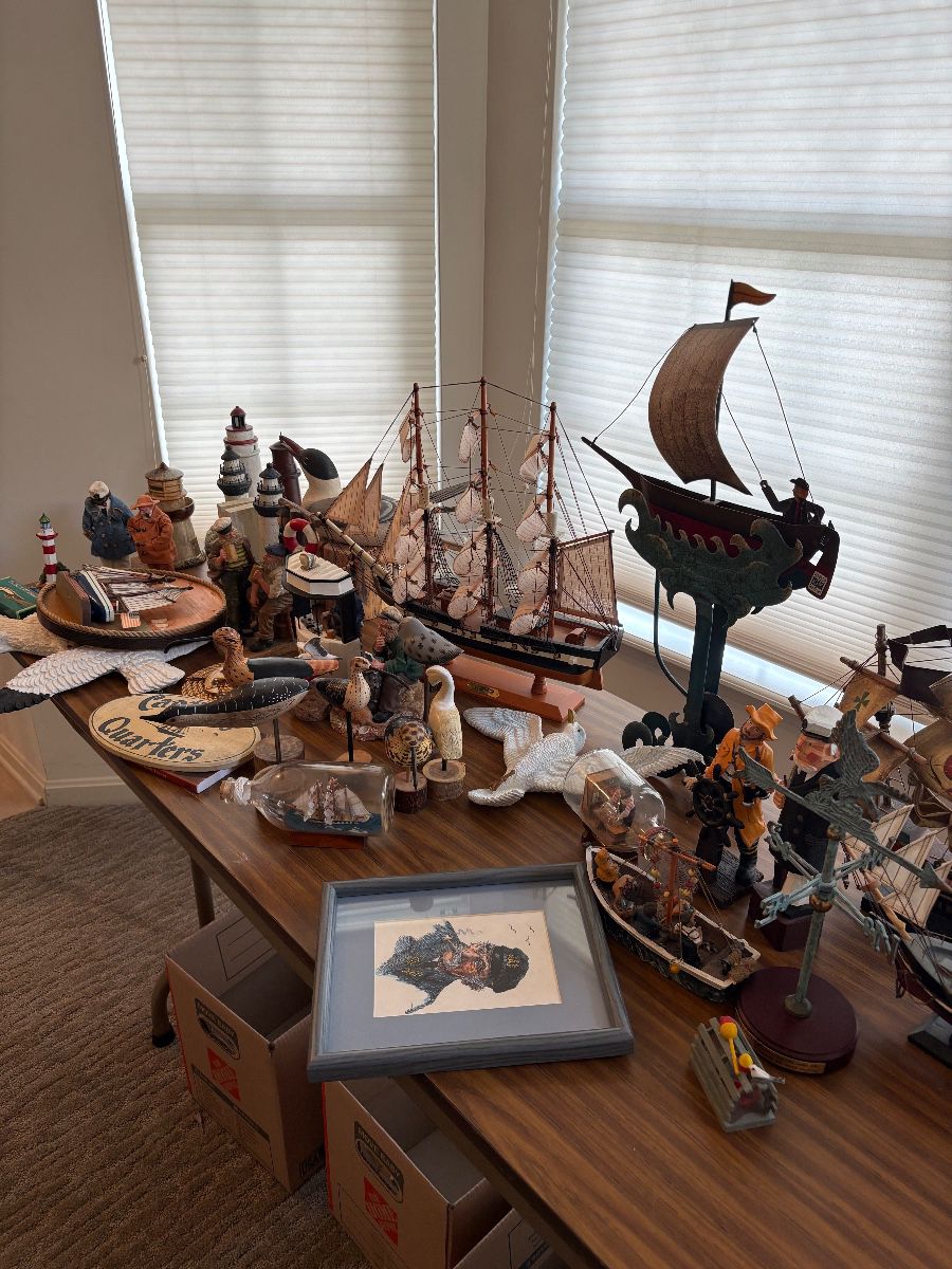 Nautical decor, ship models