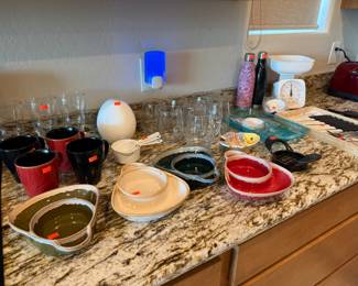 Some kitchen, she is moving so needs some cooking items