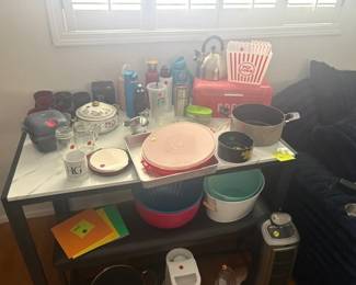 Misc. Kitchen Items, Table with 2 Bench Seats