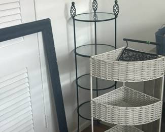Pier 1 Shelf, Wicker Shelf