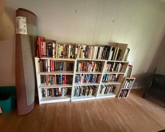 Large collection of books and bookcases