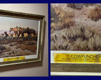 114. Calendar Print: Cowpunchers - By John Hampton