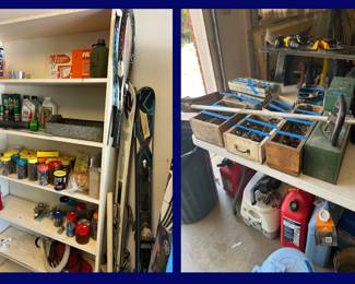 101. Garage: Miscellaneous repair supplies and tools