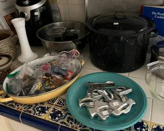 66. Kitchen: Closeup of cookie cutters, Various Kitchen Miscellaneous