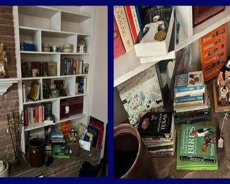 91. Books by the Fireplace
