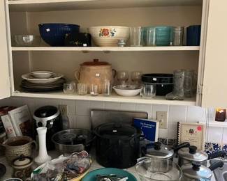 65. Kitchen: Crockery, Glasses, Cookie Cutters