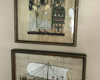18. Egyptian Painting on Papyrus