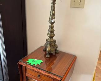 Mahogany end drop side night stands