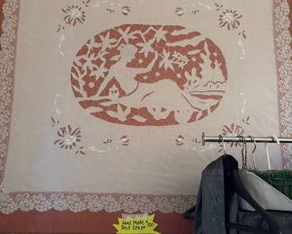 Vintage Hand Made Bed Coverlet