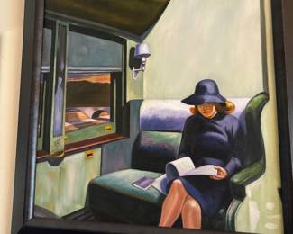 Edward Hopper Framed Print on Canvas