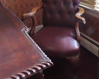 Leather office chair $195.00