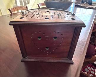 Foot warmer with brass plaque $95.00