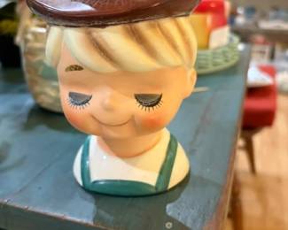 Inarco and Ucagco Ceramic German Head Vases