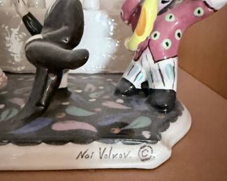 Nai Volkov Ceramic Figurine Grouping - Fiddler on the Roof